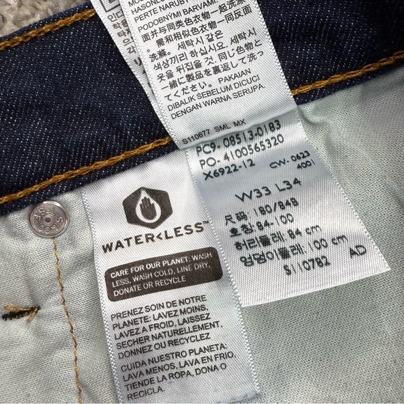 Levi's 513 Men's Jeans My Measurements Show 34x33 Blue‎ Straight - Picture 6 of 12